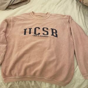 Light pink corduroy sweatshirt